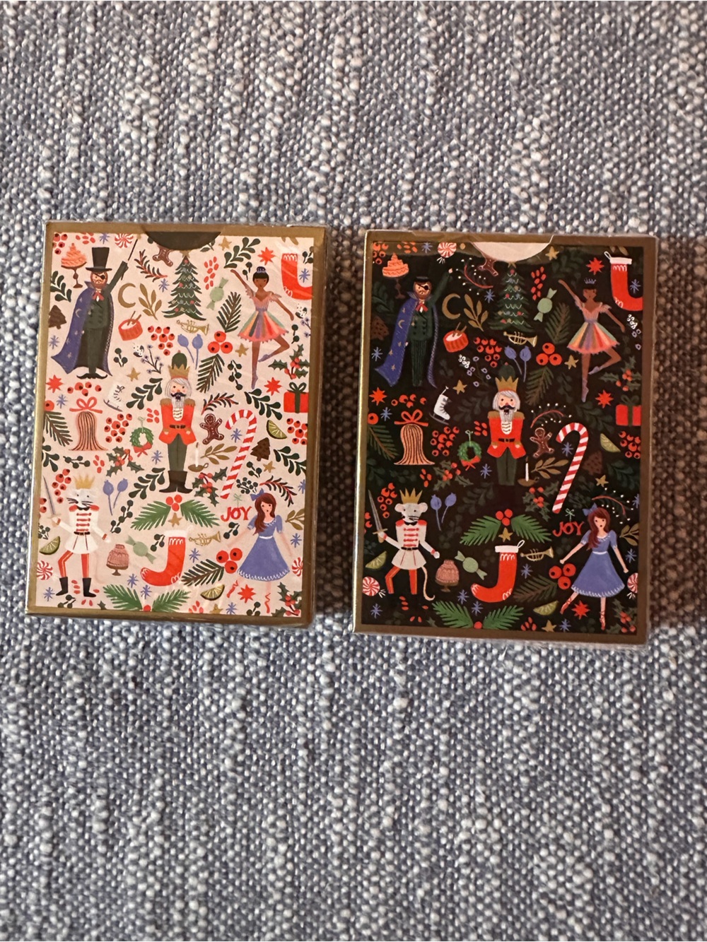 Rifle Paper Co. Nutcracker Holiday Prints Holly Jolly Nutcracker deck of cards